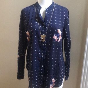 Loft softened floral shirt